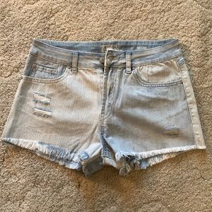 Rewash Brand High Rise Distressed Jean Shorts